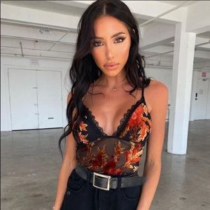 Tigermist mesh bodysuit